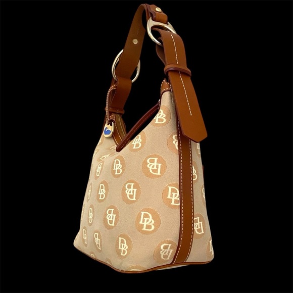 Dooney and Bourke Signature Jacquard Hobo Bag - Picture 3 of 13